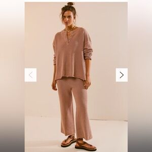 Free People beach Hailee sweater set in palm